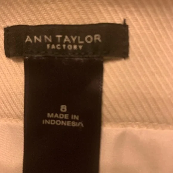 Ann Taylor Elegant Beige Pencil Skirt (SZ 8) - Picture 5 of 7